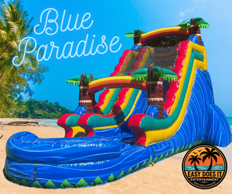Blue Paradise - 18' Single Lane Slide Blue Paradise - 18' Single Lane Slide